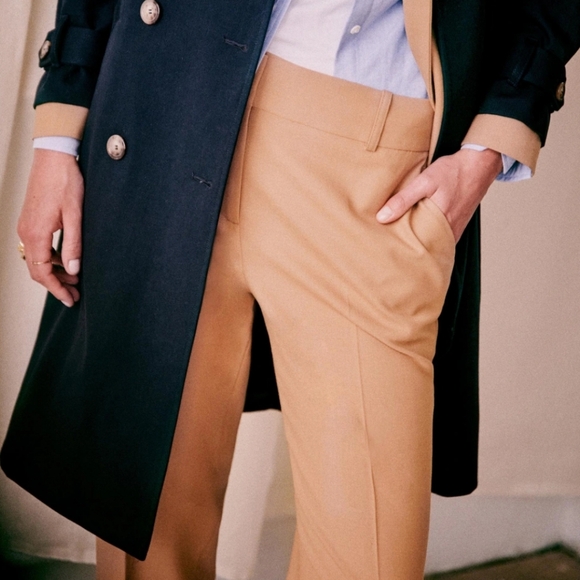 Sezane Gustavo Slightly Low-Waisted Straight Leg Trousers - Picture 5 of 14